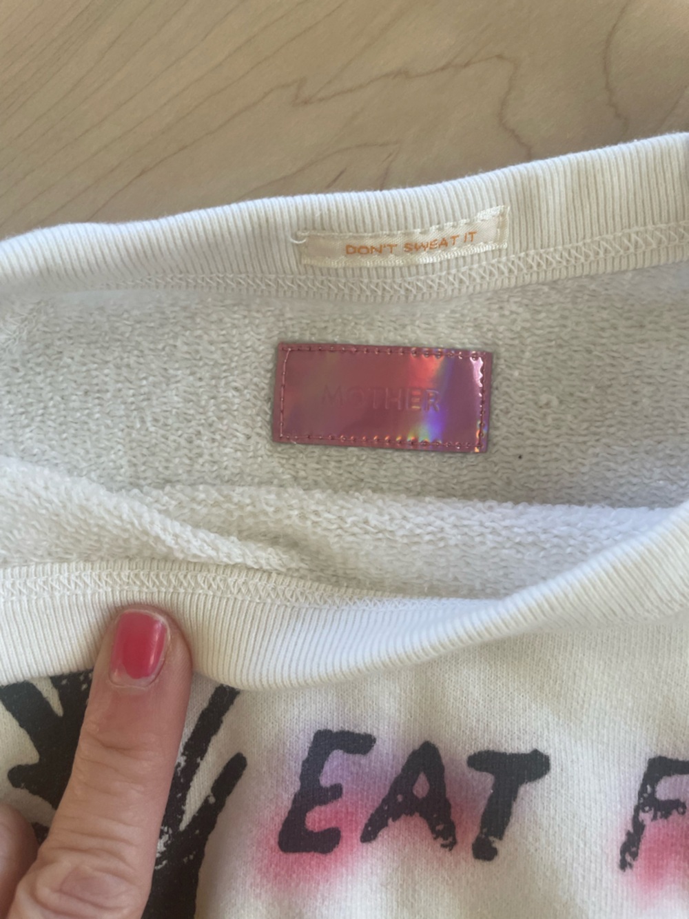 MOTHER Sweatshirt M EUC - Picture 3 of 4